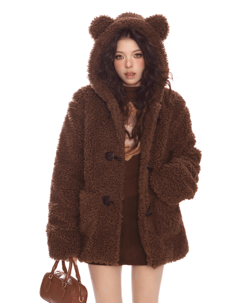 Bear Hooded Ears Jacket - My Store