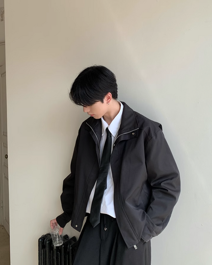 Basic Zip Up Blouson