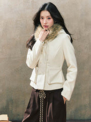 Fur Wool Coat - My Store