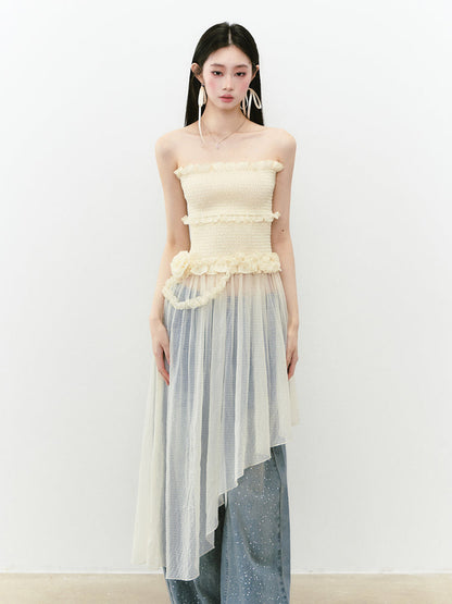 Strapless Mesh Dress