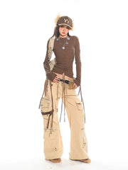 Cargo Pants with Multi-Pocket Detail