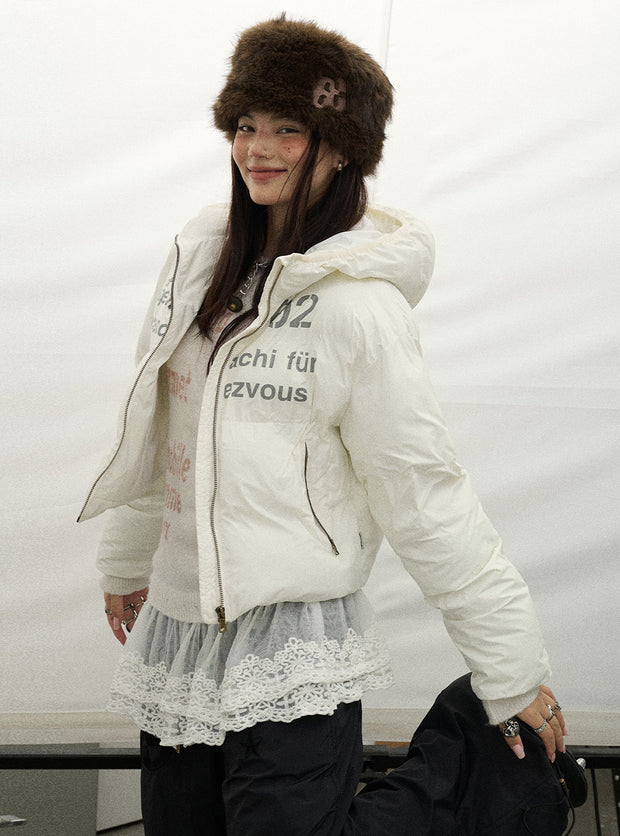 Black & White Cotton Padded Jacket (2color)