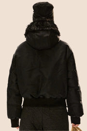 Vintage Hooded Fur Collar Down Jacket