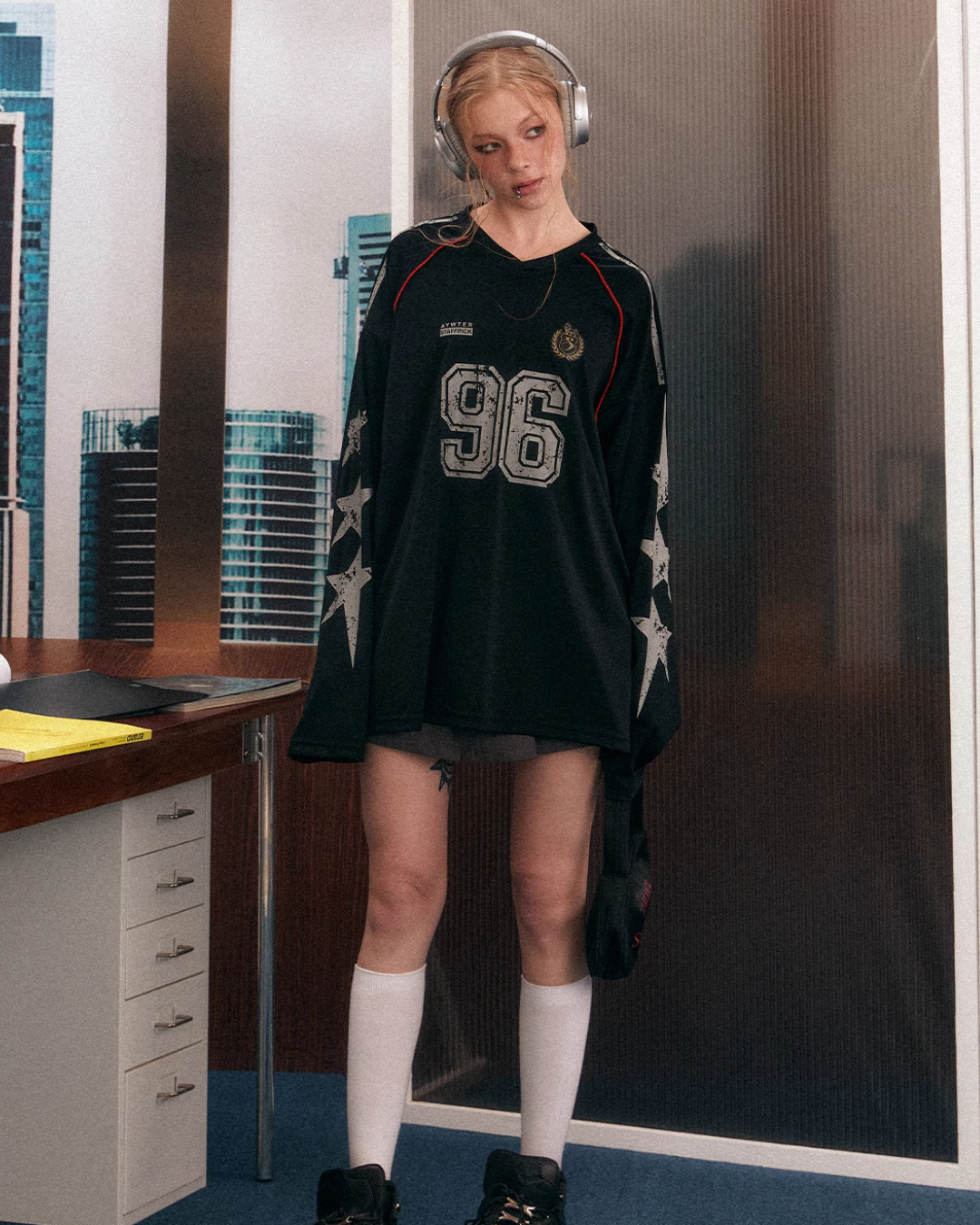 長袖サッカーTシャツ