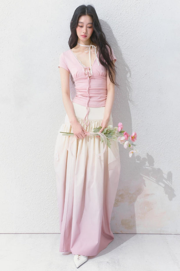 Gradient Long Skirt