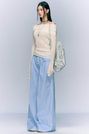 Loose Striped Wide Leg Pants - My Store