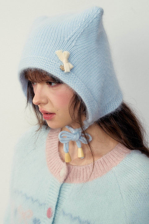 Soft Rabbit Fur Kitten Hat - My Store