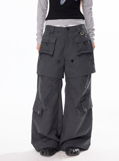 Deconstructable Multi-Work Wide Pants