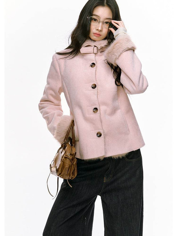 Fur Wool Jacket - My Store