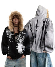 99-1 Artistic Fur Hoodie