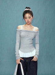 Weekend Hub Layered Long Sleeve Top - My Store