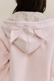 Pink Hooded Ears Cherub Sweatshirt - My Store