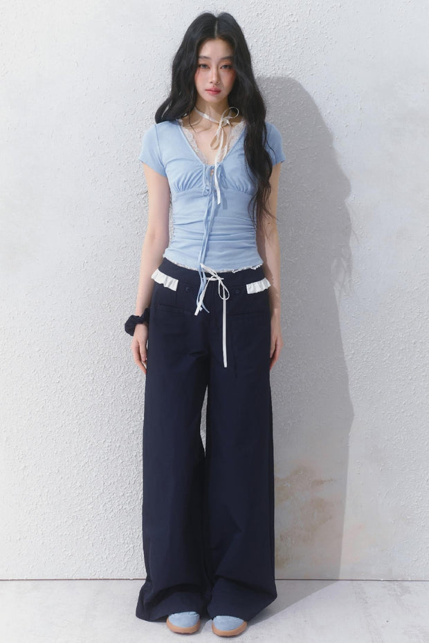 Navy Blue Trouser Pants