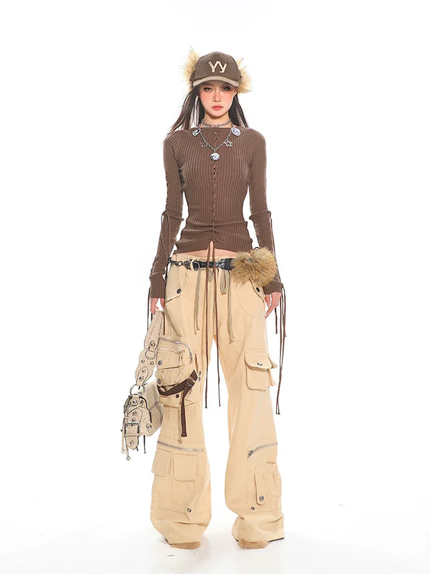 Cargo Pants with Multi-Pocket Detail