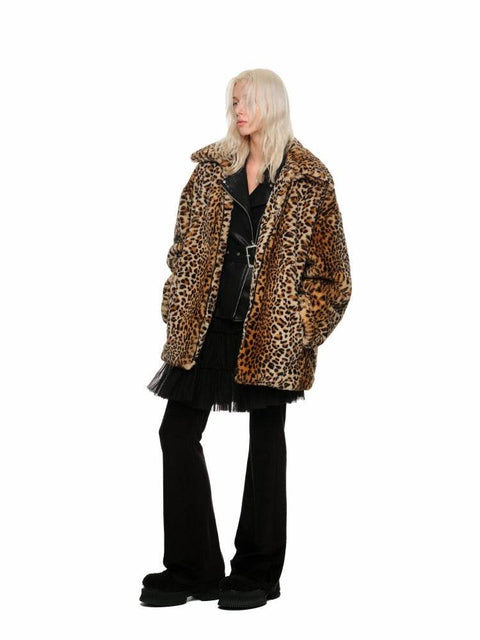 Vintage Leopard Faux Fur Quilted Coat - My Store