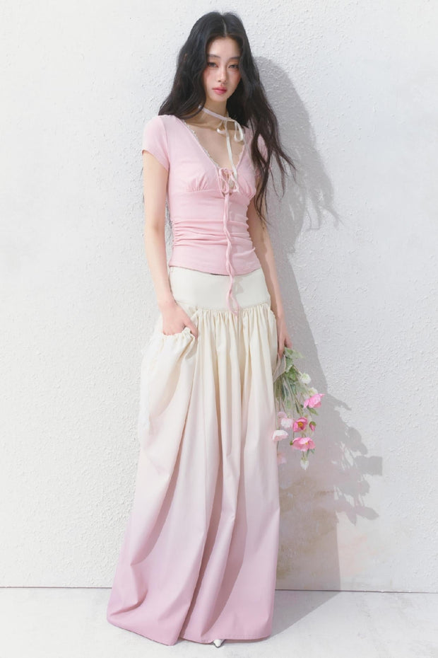 Gradient Long Skirt