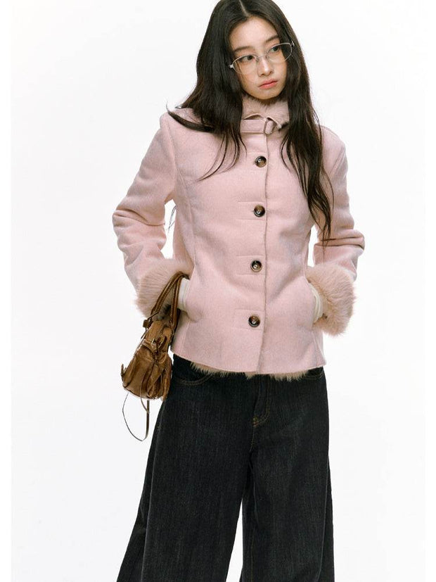 Fur Wool Jacket - My Store