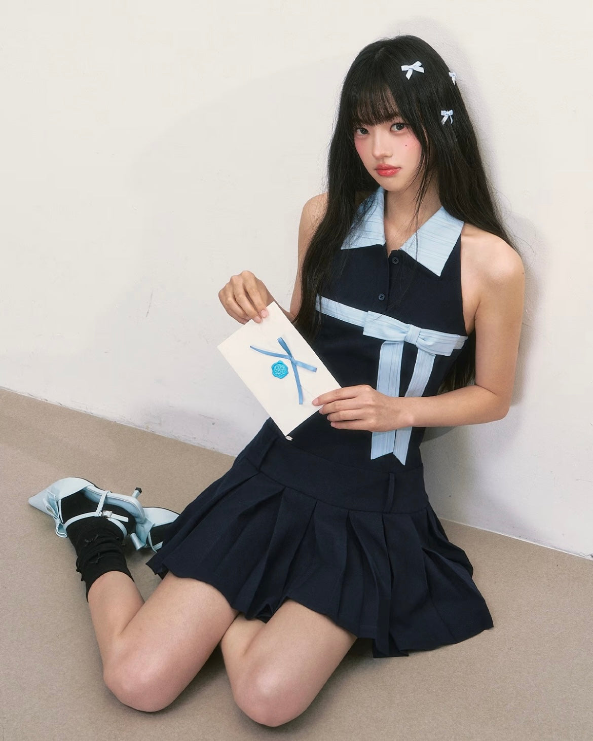 Blue Bow Dress