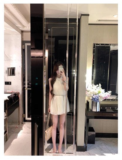 Elegant Cross-Front Dress