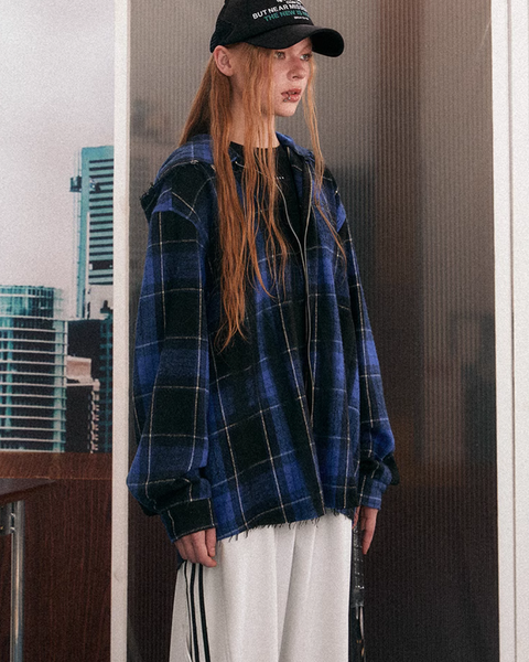 Oversized Plaid Jacket