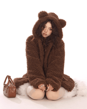 Bear Hooded Ears Jacket - My Store