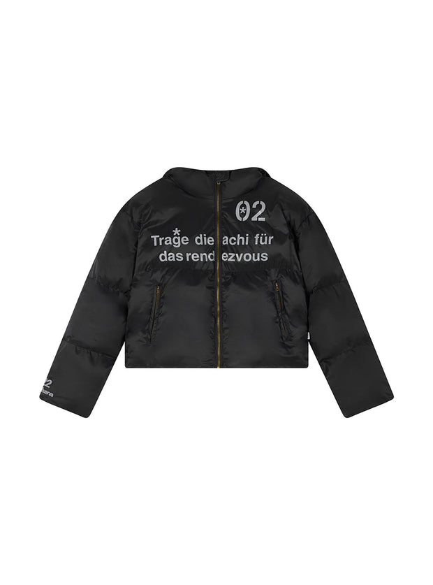 Black & White Cotton Padded Jacket (2color)