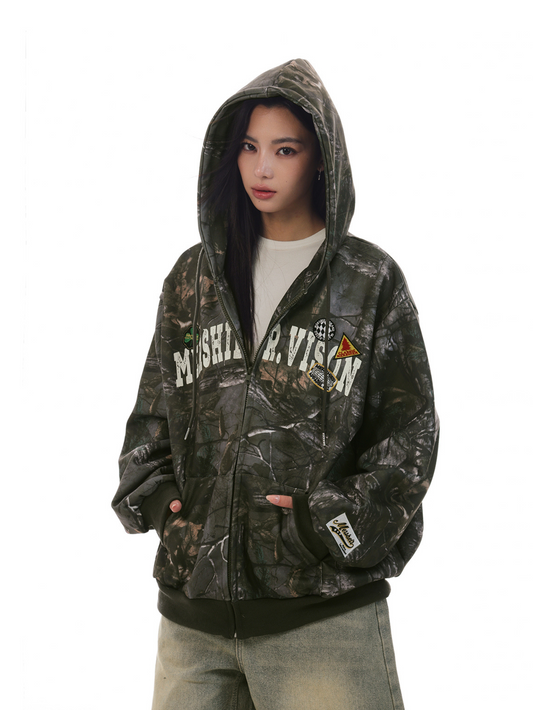 Camouflage Zip Hoodie