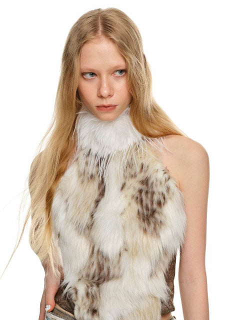 Faux Fur Tank Top - My Store