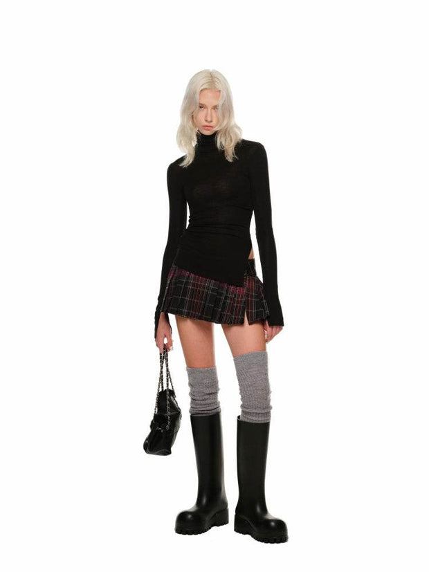 Plaid Pleated Mini Skirt - My Store