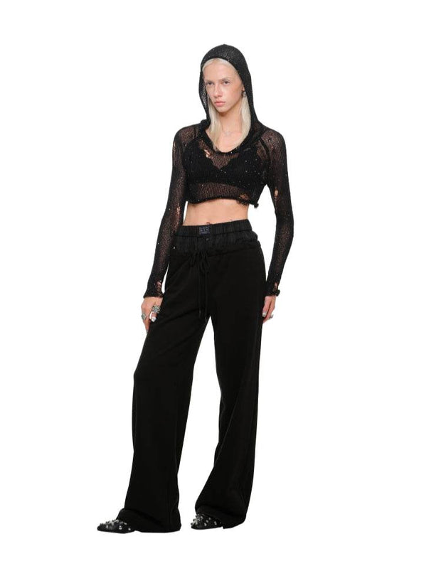 1Jinn Studio Patchwork Wide Leg Sweatpants - My Store