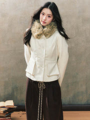 Fur Wool Coat - My Store