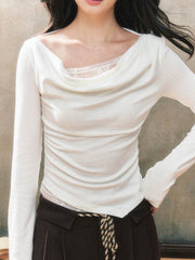 White Hooded Knitted Cardigan Top - My Store