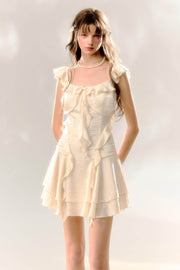 Roman Holiday Fly Sleeve Tail Dress - My Store