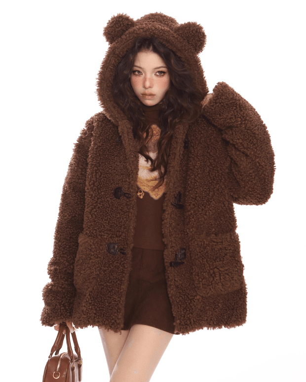 Bear Hooded Ears Jacket - My Store