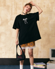 Ribbon Embroidery Loose T-Shirt