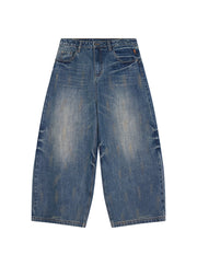 Retro Curve-Line Denim