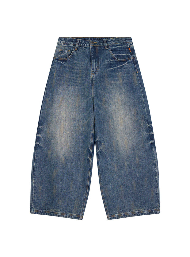 Retro Curve-Line Denim