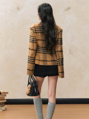 Yellow Plaid Jacket - My Store