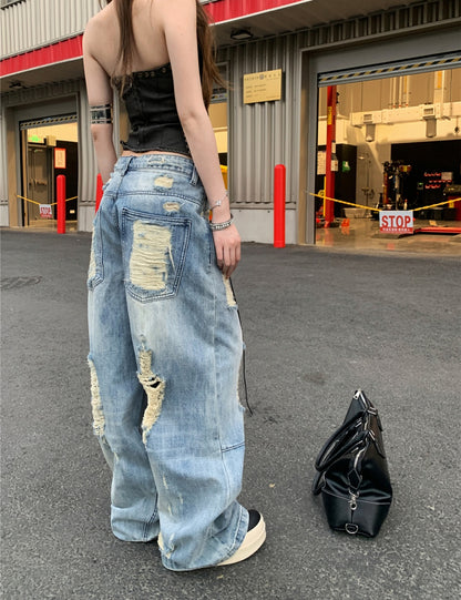 Oversized Ripped Jeans