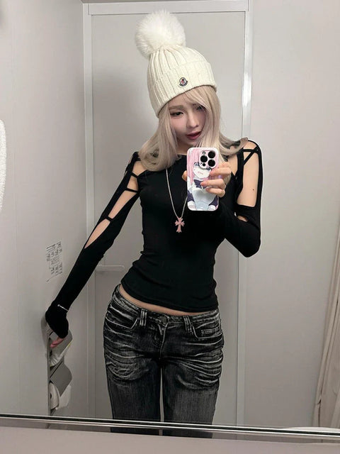 Cyberpunk Cut Out Top