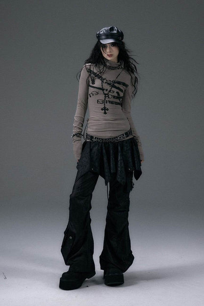 Short Leather Pleated Skirt - My Store