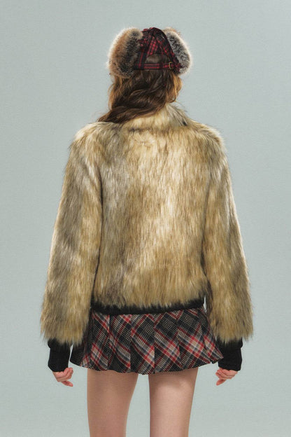 Golden Fur Coat - My Store
