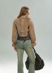 Belted Fur Coat - My Store