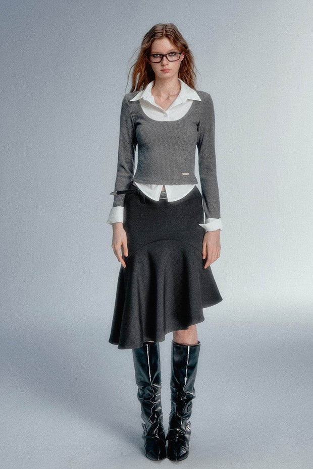 Layered Collar Sweater - My Store