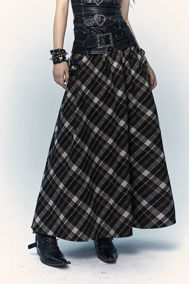 Plaid Maxi Skirt - My Store