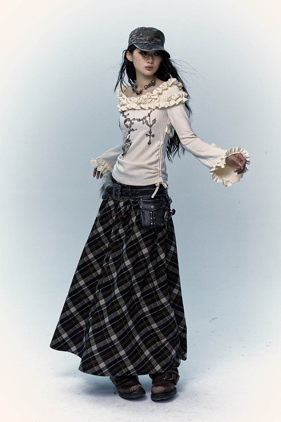Plaid Maxi Skirt - My Store