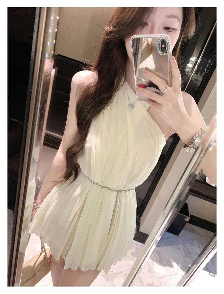Elegant Cross-Front Dress