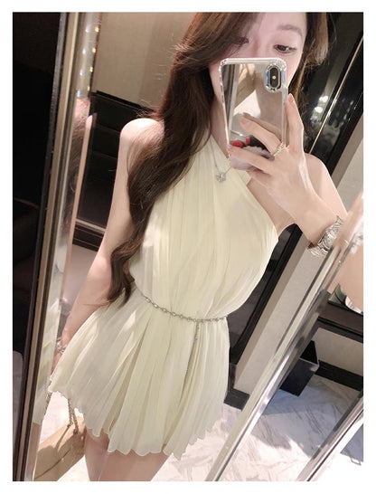Elegant Cross-Front Dress