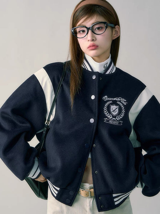 Embroidered Varsity Jacket