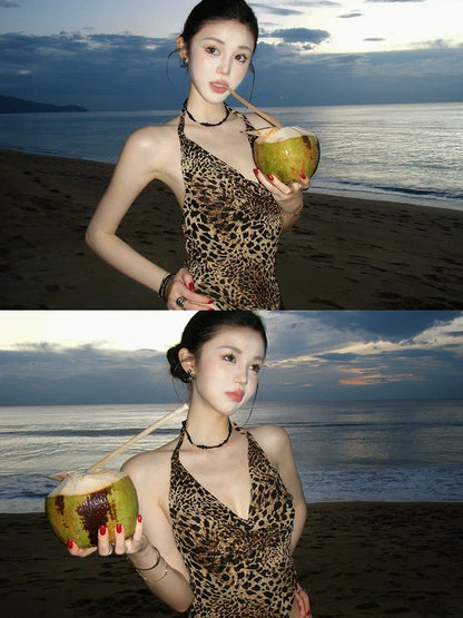 Leopard Print Halter Top